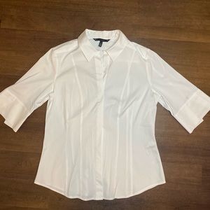 White House Black Market Tops - White House Black Market White Button Up White House Black Market Tops - White House Black Market White Button Up